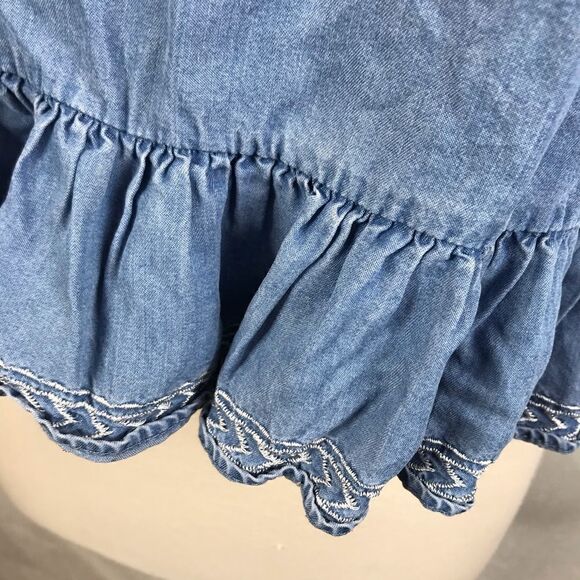 Walter Baker Womens Torrence Off The Shoulder Top Size XS Blue Chambray - Picture 3 of 7